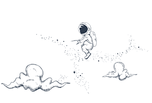 a creature from earth appears on the side