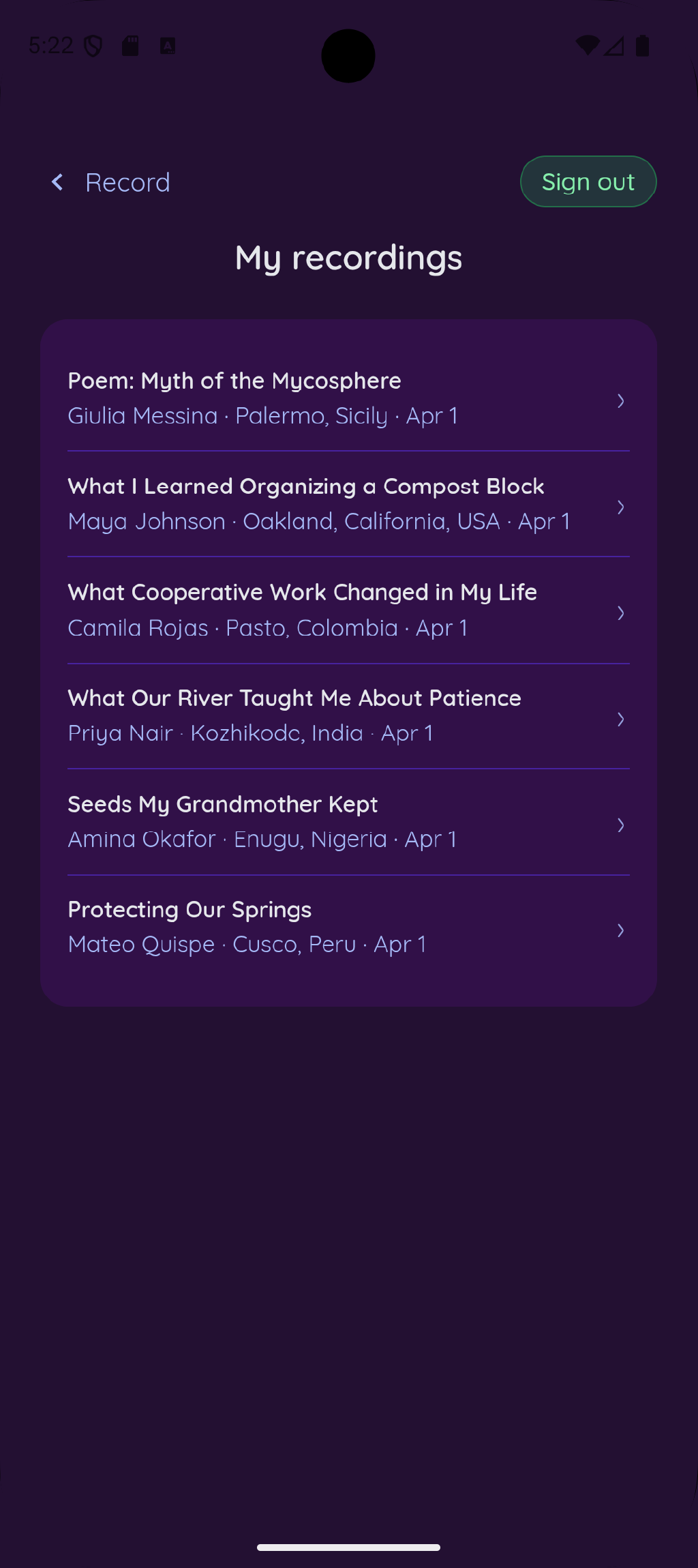 Bloom Voice Recorder screenshot 4